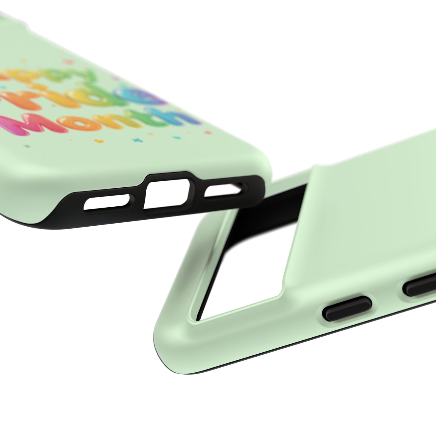 Happy Pride Month Phone Case — Colorful Rainbow Celebration Protective Cover