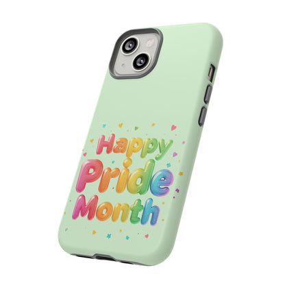 Happy Pride Month Phone Case — Colorful Rainbow Celebration Protective Cover