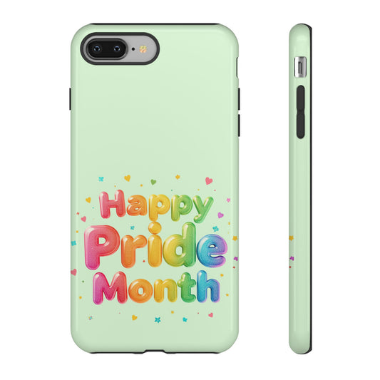 Happy Pride Month Phone Case — Colorful Rainbow Celebration Protective Cover