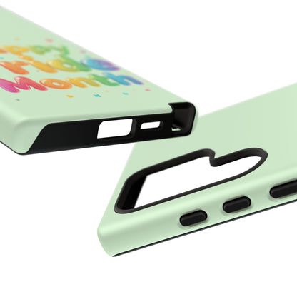 Happy Pride Month Phone Case — Colorful Rainbow Celebration Protective Cover