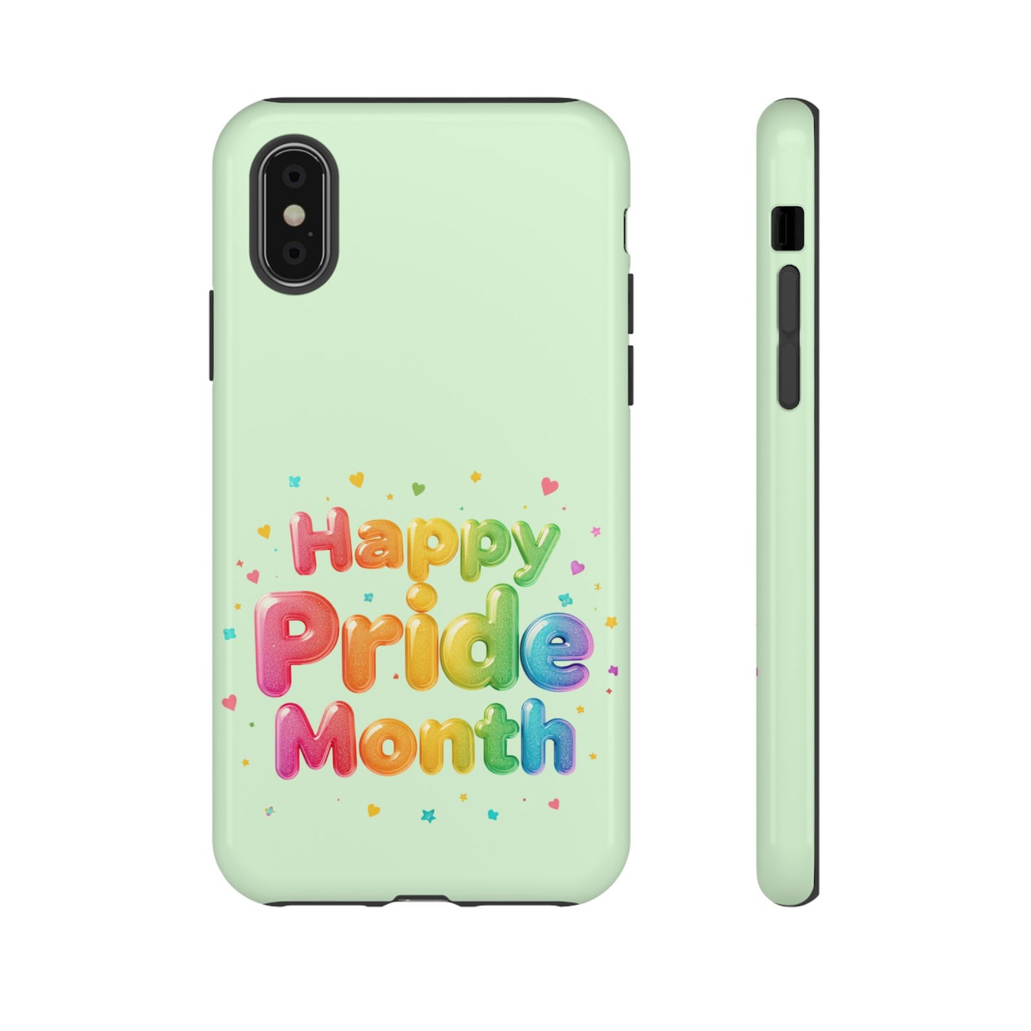 Happy Pride Month Phone Case — Colorful Rainbow Celebration Protective Cover