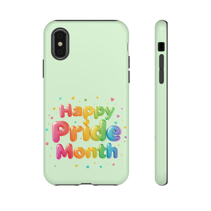 Happy Pride Month Phone Case — Colorful Rainbow Celebration Protective Cover