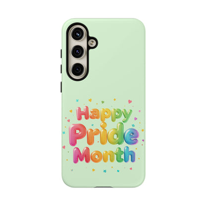Happy Pride Month Phone Case — Colorful Rainbow Celebration Protective Cover