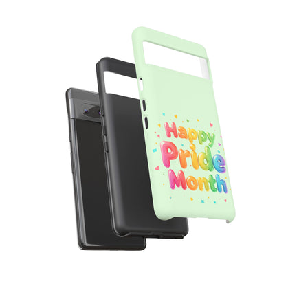 Happy Pride Month Phone Case — Colorful Rainbow Celebration Protective Cover