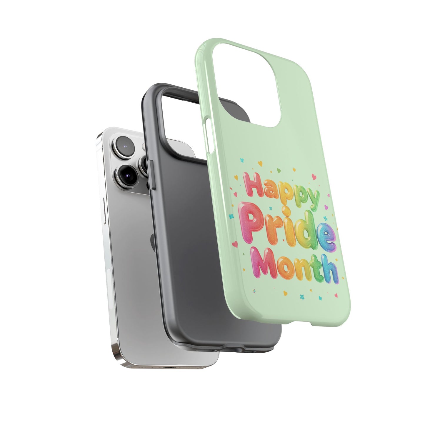 Happy Pride Month Phone Case — Colorful Rainbow Celebration Protective Cover