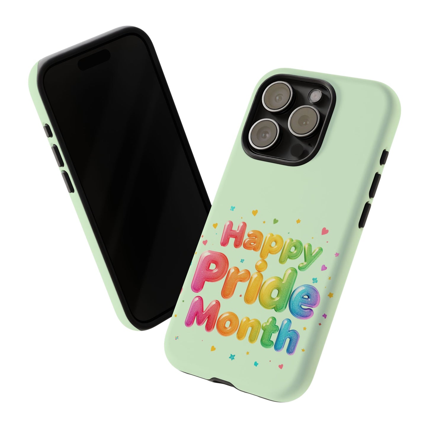 Happy Pride Month Phone Case — Colorful Rainbow Celebration Protective Cover