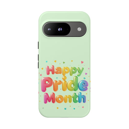 Happy Pride Month Phone Case — Colorful Rainbow Celebration Protective Cover