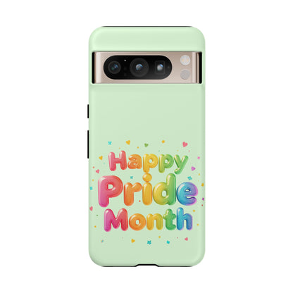 Happy Pride Month Phone Case — Colorful Rainbow Celebration Protective Cover