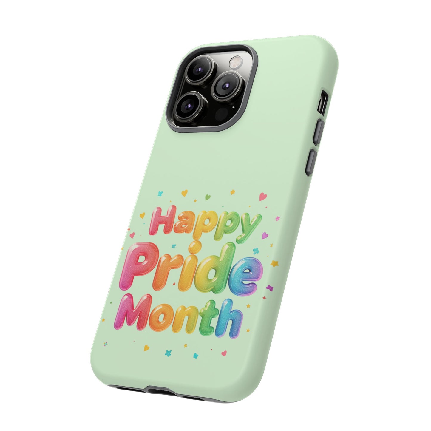Happy Pride Month Phone Case — Colorful Rainbow Celebration Protective Cover
