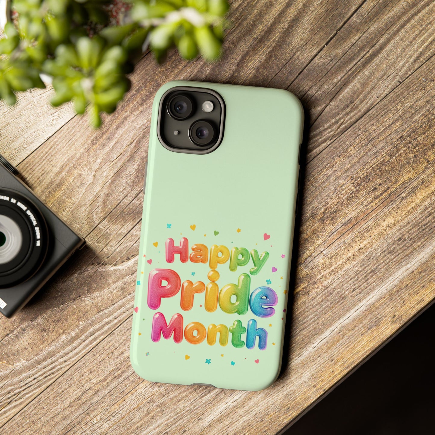 Happy Pride Month Phone Case — Colorful Rainbow Celebration Protective Cover