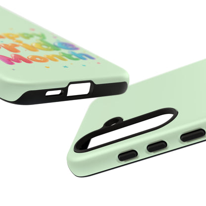 Happy Pride Month Phone Case — Colorful Rainbow Celebration Protective Cover