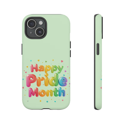 Happy Pride Month Phone Case — Colorful Rainbow Celebration Protective Cover