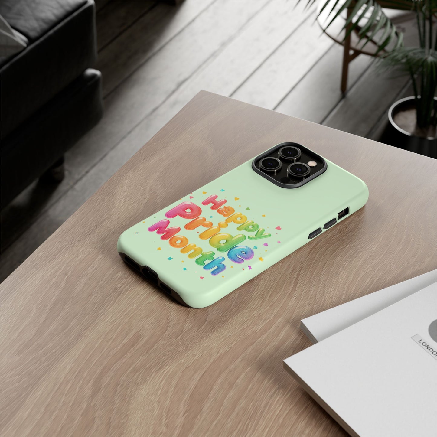 Happy Pride Month Phone Case — Colorful Rainbow Celebration Protective Cover