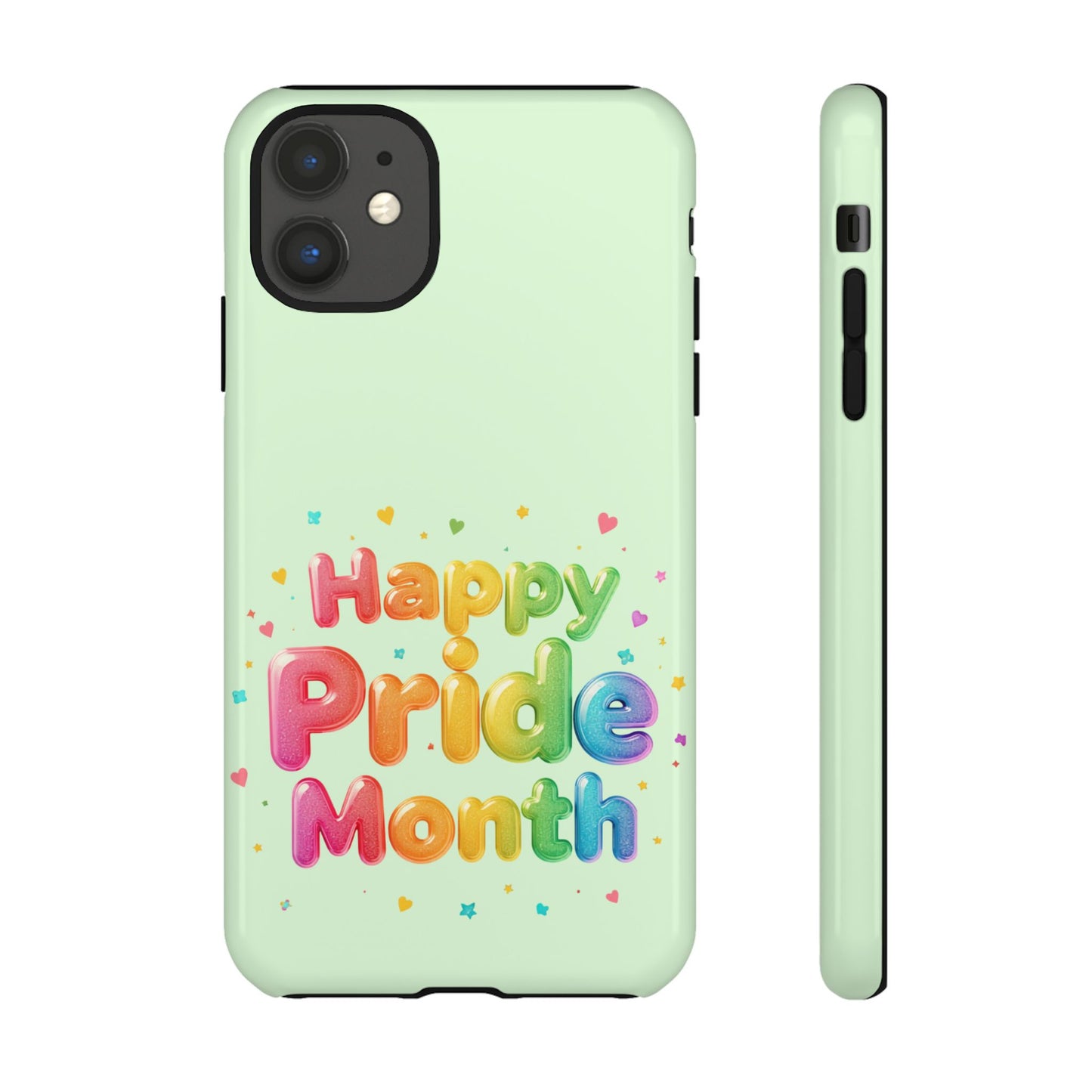 Happy Pride Month Phone Case — Colorful Rainbow Celebration Protective Cover