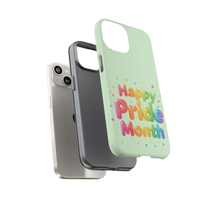 Happy Pride Month Phone Case — Colorful Rainbow Celebration Protective Cover