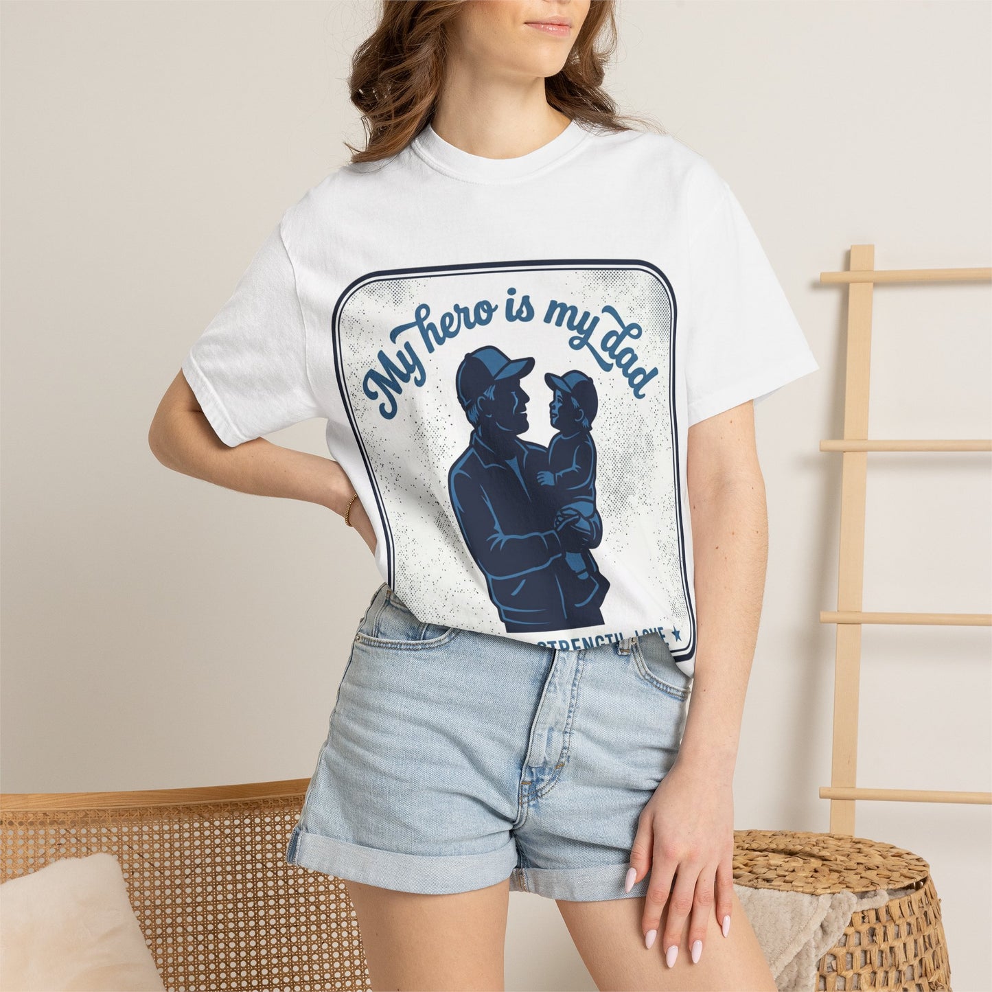 My Hero Is My Dad T-Shirt — Guidance • Strength • Love Father & Child Tee