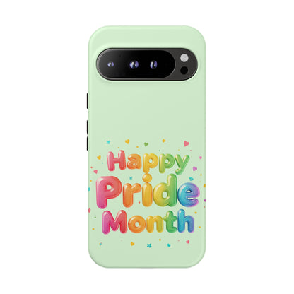 Happy Pride Month Phone Case — Colorful Rainbow Celebration Protective Cover