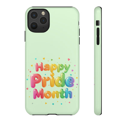 Happy Pride Month Phone Case — Colorful Rainbow Celebration Protective Cover