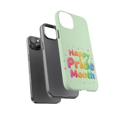 Happy Pride Month Phone Case — Colorful Rainbow Celebration Protective Cover