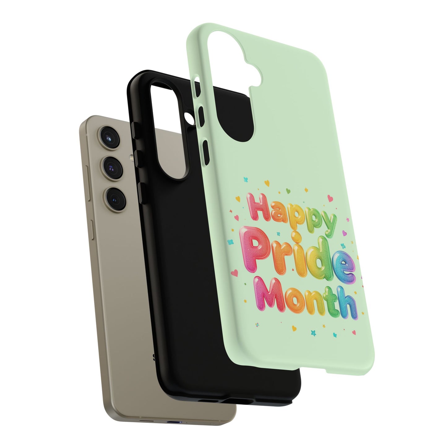 Happy Pride Month Phone Case — Colorful Rainbow Celebration Protective Cover