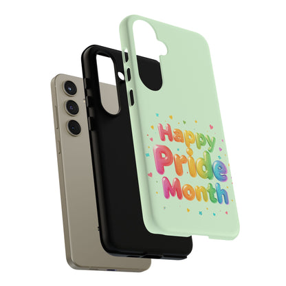 Happy Pride Month Phone Case — Colorful Rainbow Celebration Protective Cover