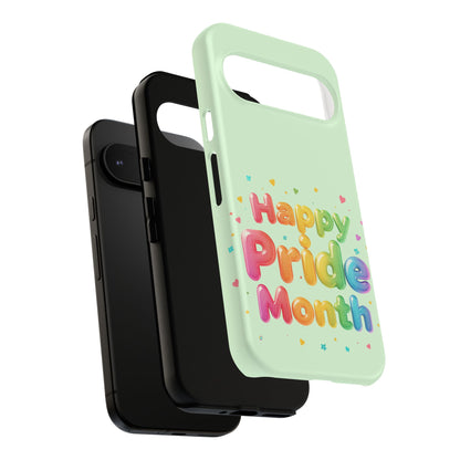 Happy Pride Month Phone Case — Colorful Rainbow Celebration Protective Cover
