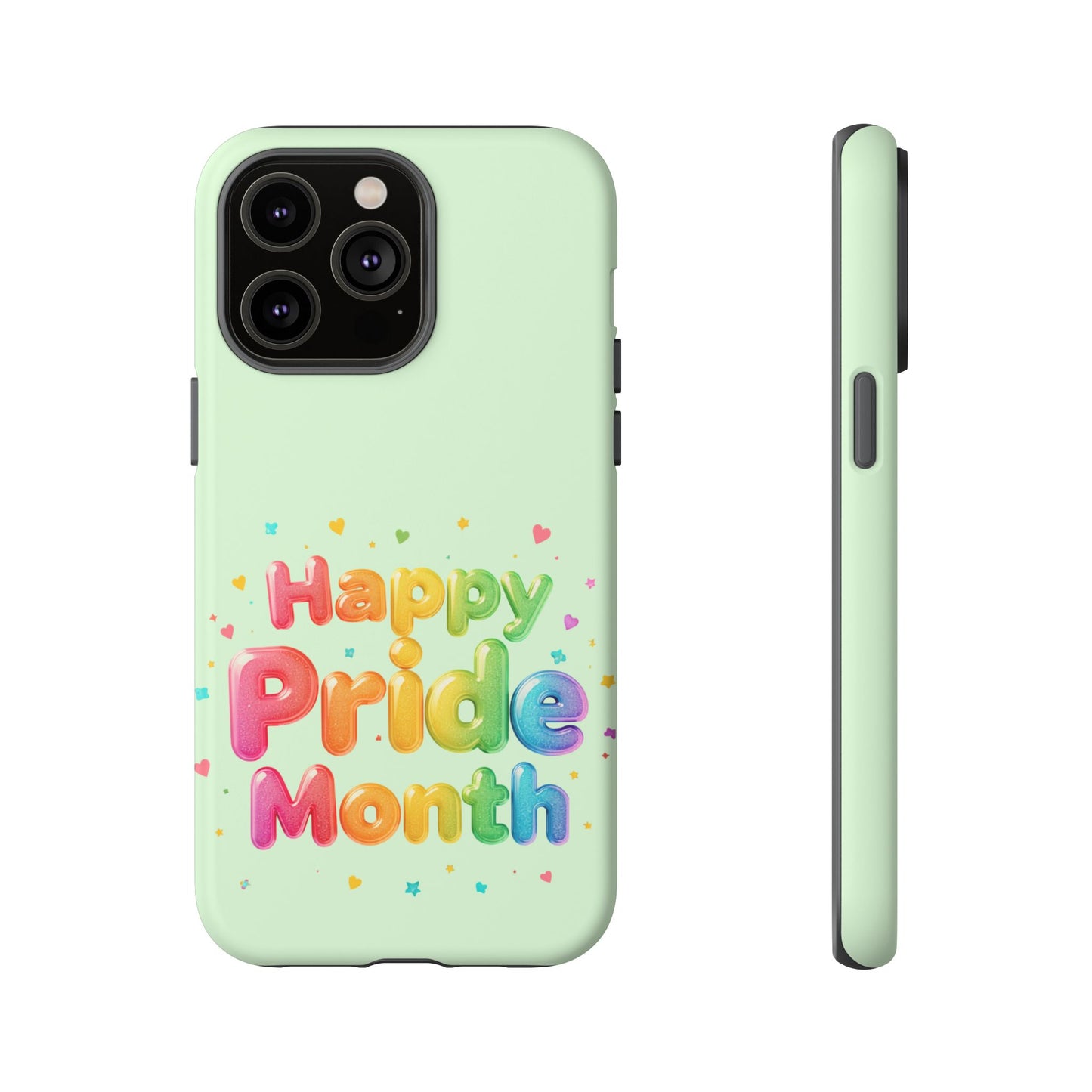 Happy Pride Month Phone Case — Colorful Rainbow Celebration Protective Cover