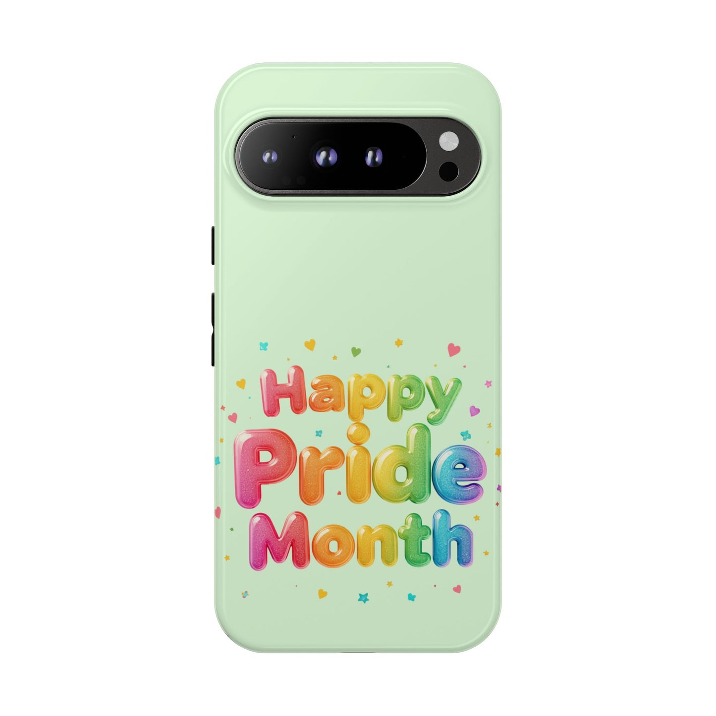Happy Pride Month Phone Case — Colorful Rainbow Celebration Protective Cover