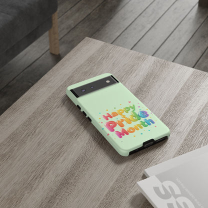 Happy Pride Month Phone Case — Colorful Rainbow Celebration Protective Cover