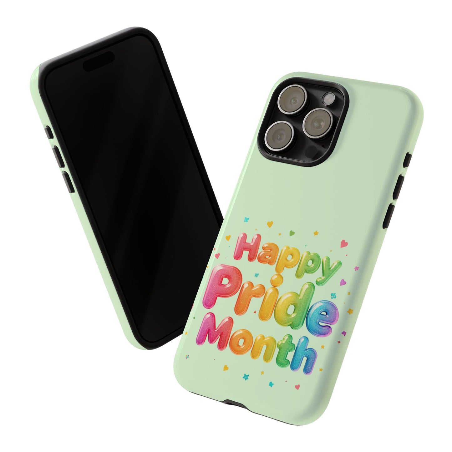Happy Pride Month Phone Case — Colorful Rainbow Celebration Protective Cover