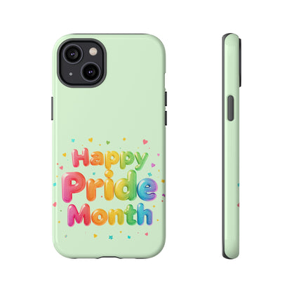 Happy Pride Month Phone Case — Colorful Rainbow Celebration Protective Cover