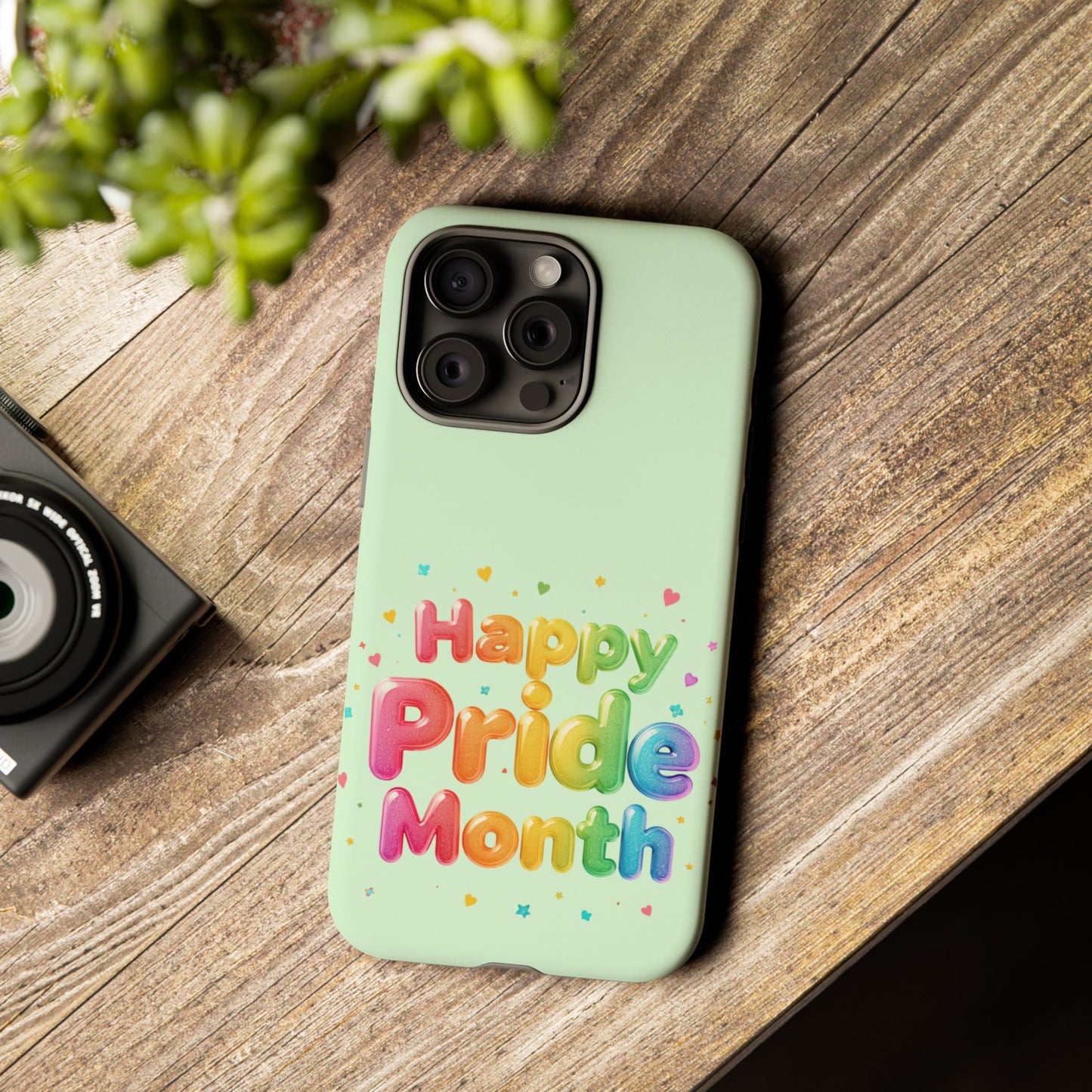 Happy Pride Month Phone Case — Colorful Rainbow Celebration Protective Cover