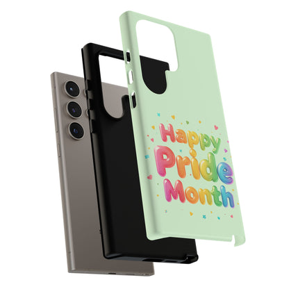Happy Pride Month Phone Case — Colorful Rainbow Celebration Protective Cover