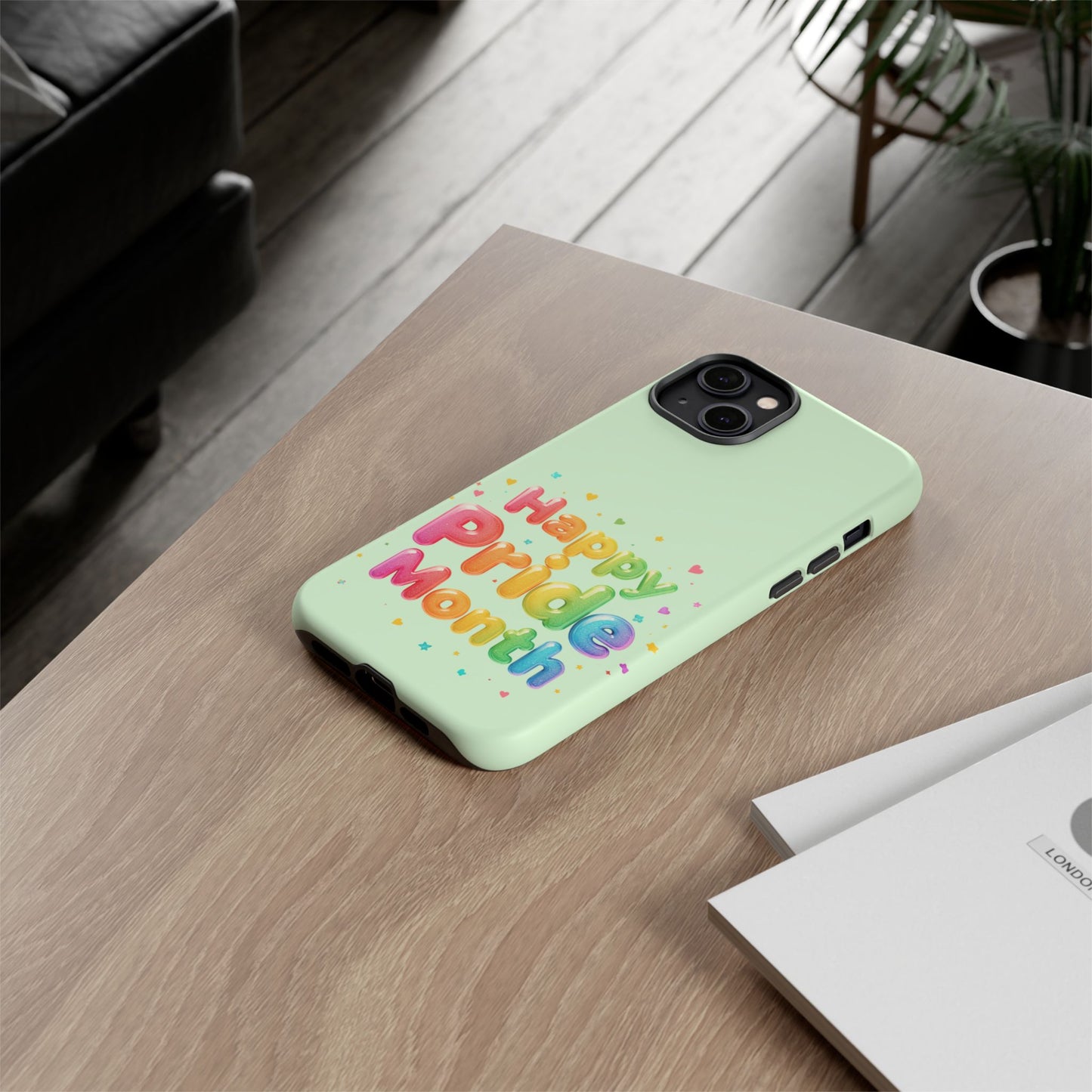 Happy Pride Month Phone Case — Colorful Rainbow Celebration Protective Cover