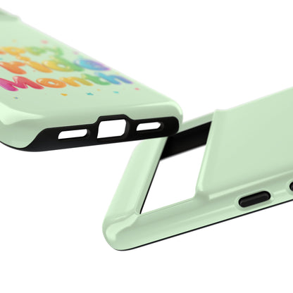 Happy Pride Month Phone Case — Colorful Rainbow Celebration Protective Cover