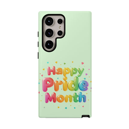 Happy Pride Month Phone Case — Colorful Rainbow Celebration Protective Cover