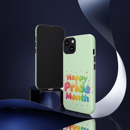 Happy Pride Month Phone Case — Colorful Rainbow Celebration Protective Cover