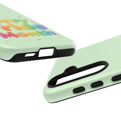 Happy Pride Month Phone Case — Colorful Rainbow Celebration Protective Cover