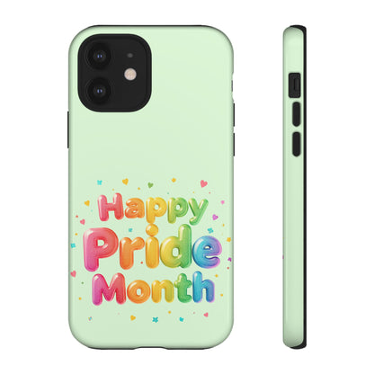 Happy Pride Month Phone Case — Colorful Rainbow Celebration Protective Cover