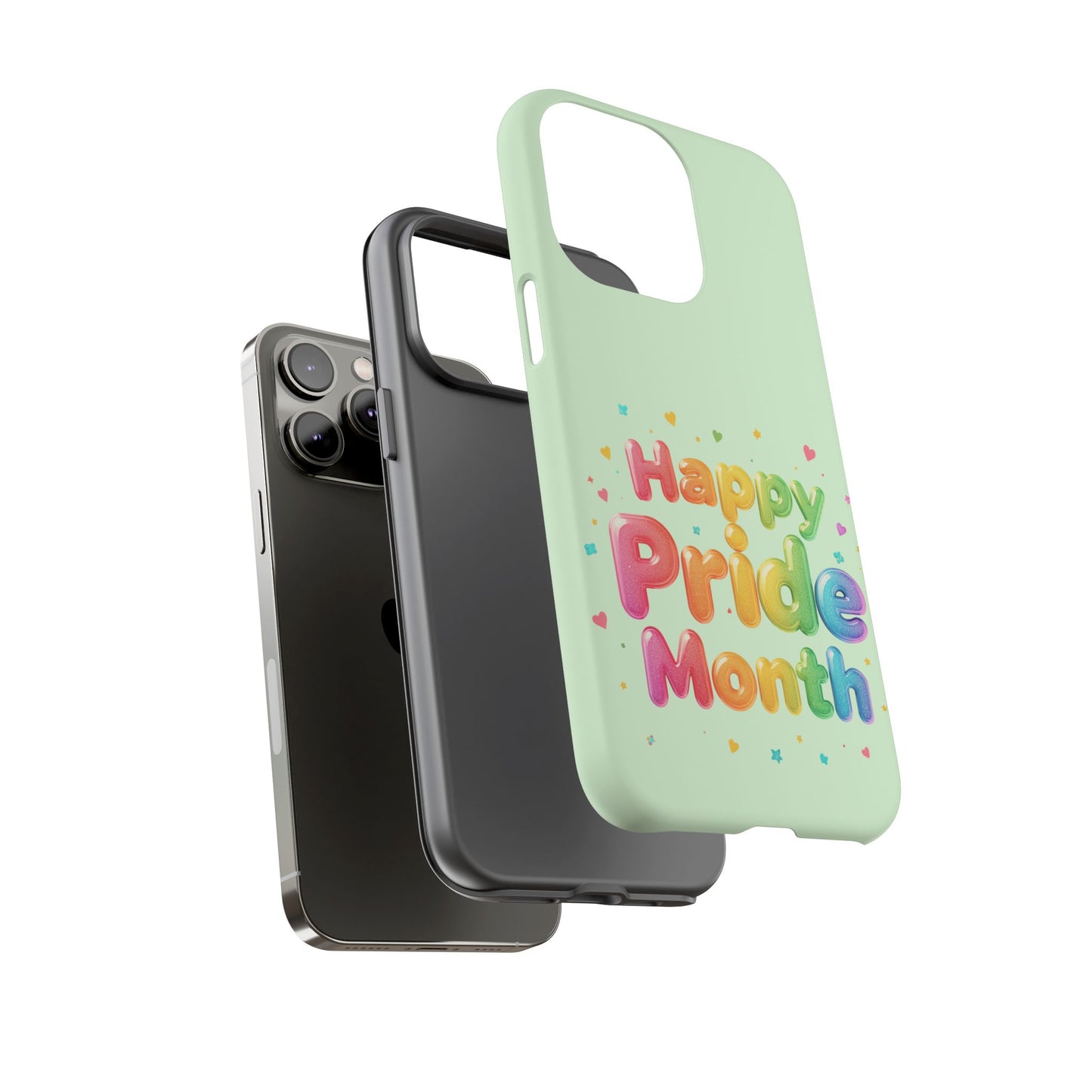Happy Pride Month Phone Case — Colorful Rainbow Celebration Protective Cover