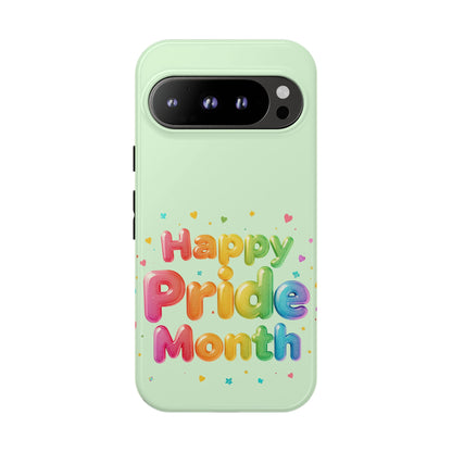 Happy Pride Month Phone Case — Colorful Rainbow Celebration Protective Cover