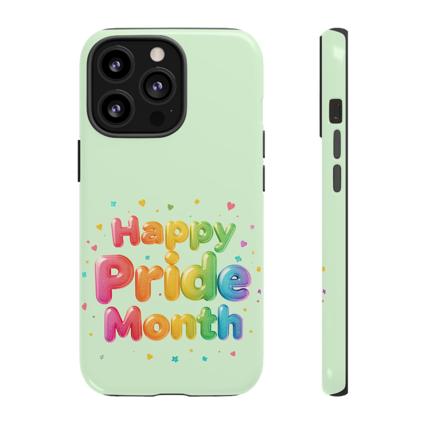 Happy Pride Month Phone Case — Colorful Rainbow Celebration Protective Cover