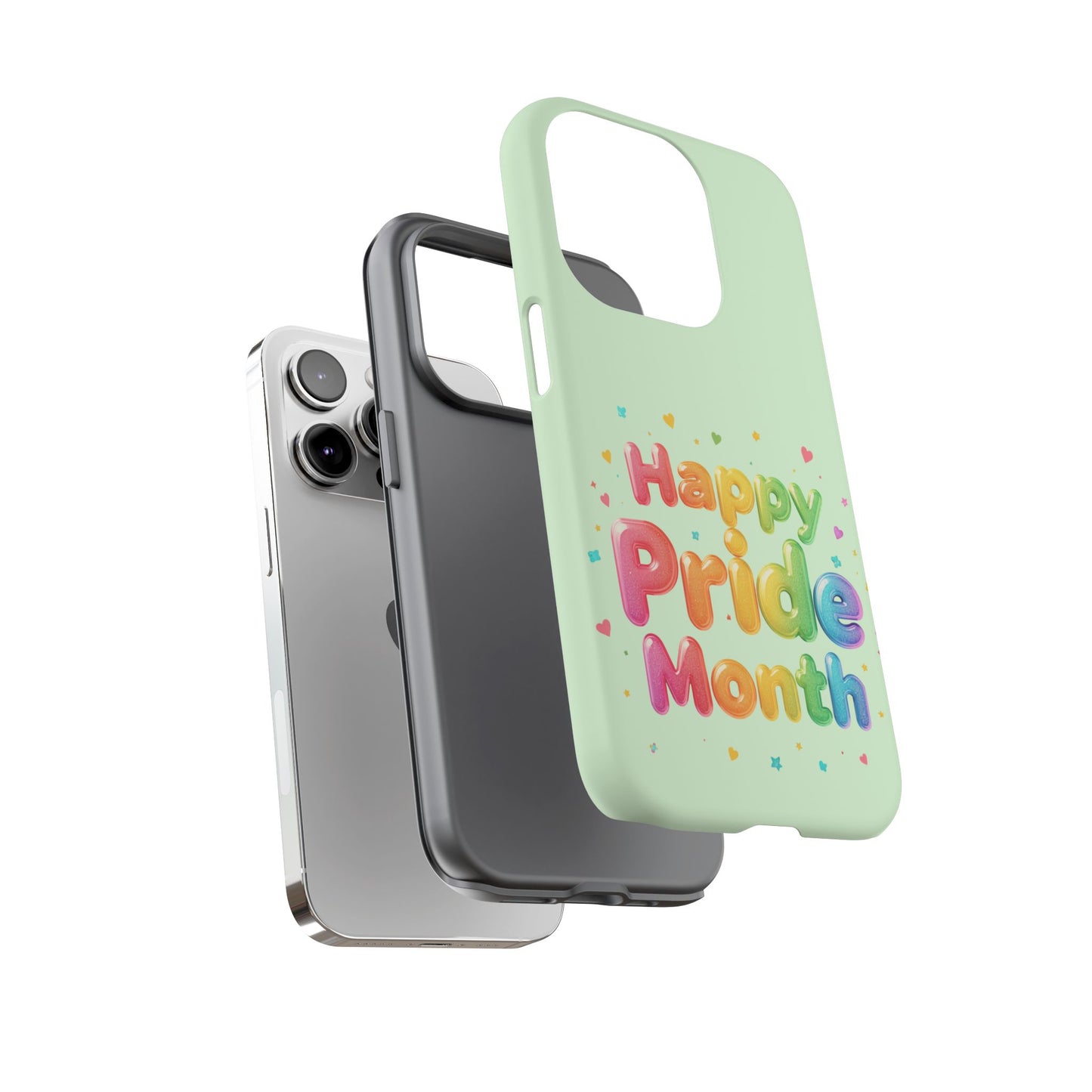 Happy Pride Month Phone Case — Colorful Rainbow Celebration Protective Cover