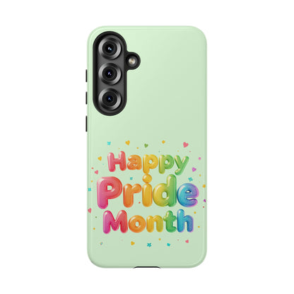 Happy Pride Month Phone Case — Colorful Rainbow Celebration Protective Cover