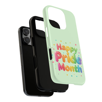 Happy Pride Month Phone Case — Colorful Rainbow Celebration Protective Cover