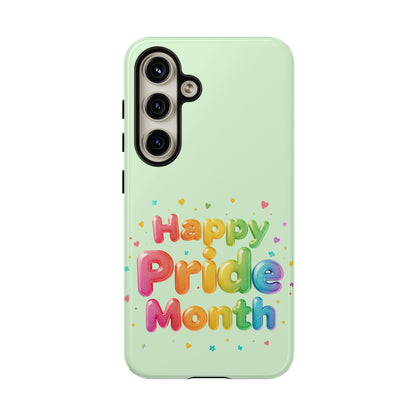 Happy Pride Month Phone Case — Colorful Rainbow Celebration Protective Cover