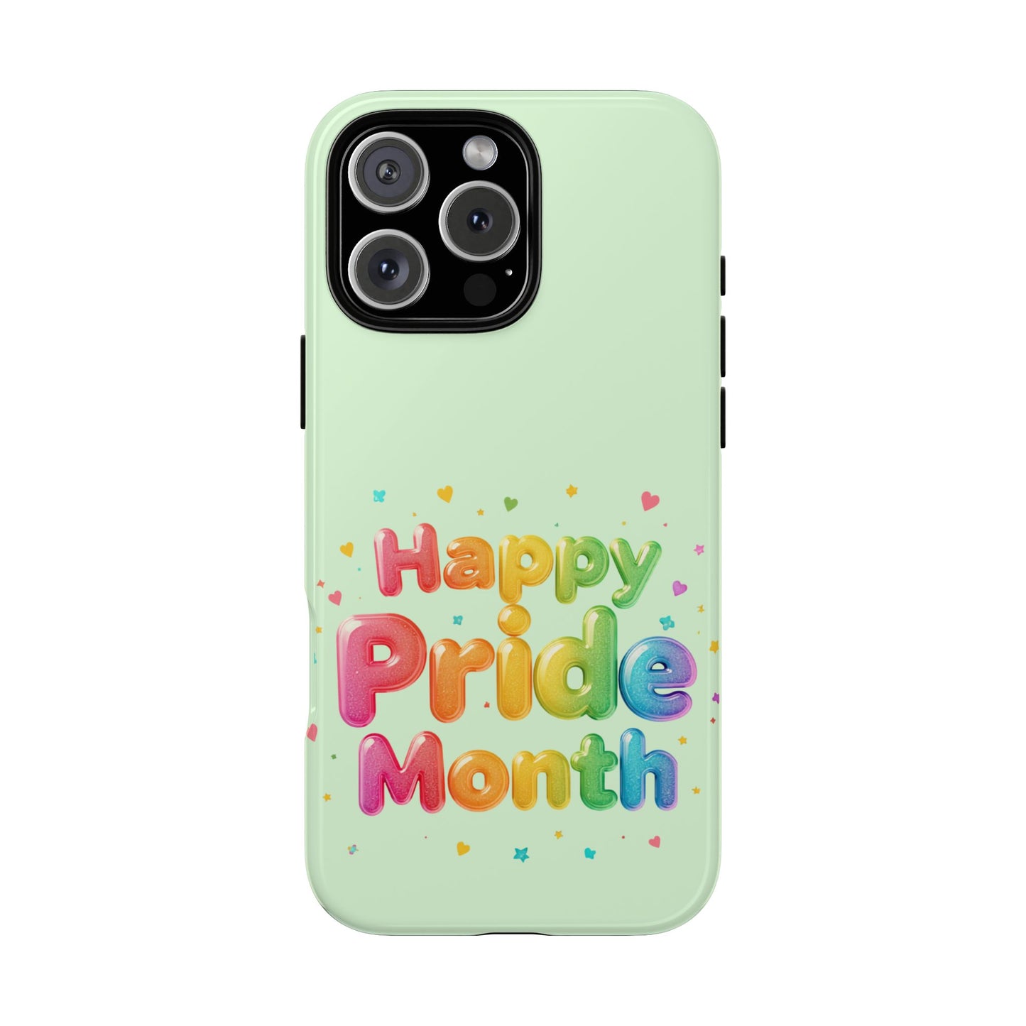 Happy Pride Month Phone Case — Colorful Rainbow Celebration Protective Cover