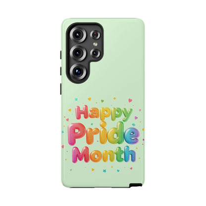 Happy Pride Month Phone Case — Colorful Rainbow Celebration Protective Cover