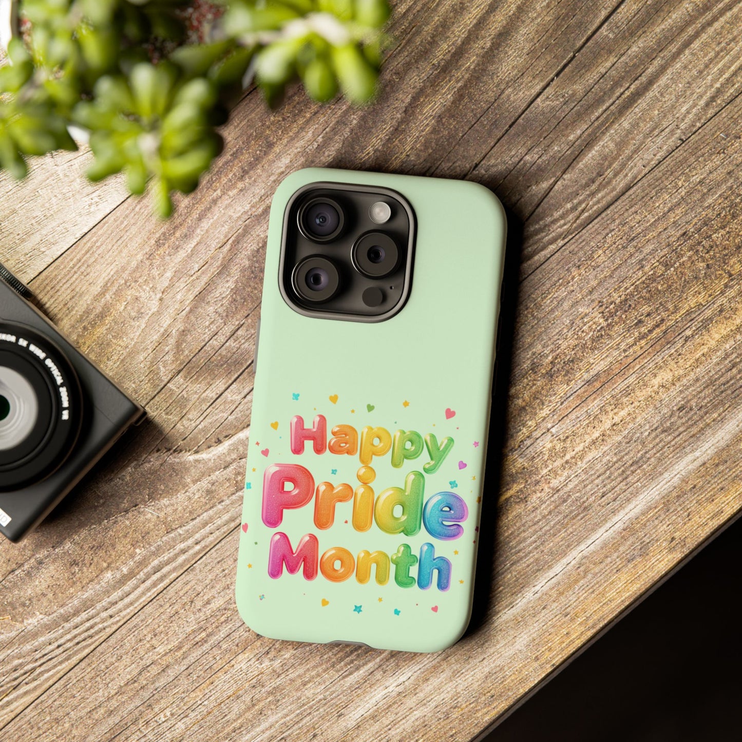 Happy Pride Month Phone Case — Colorful Rainbow Celebration Protective Cover