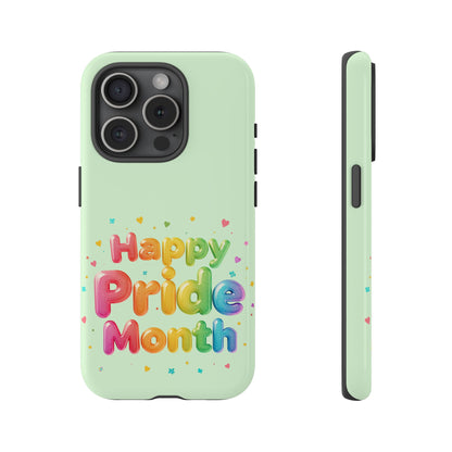 Happy Pride Month Phone Case — Colorful Rainbow Celebration Protective Cover